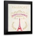 thumbnail image 1 of Amori, Miyo 12x14 Black Modern Framed Museum Art Print Titled - Romance Collection Passport, 1 of 5