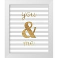 thumbnail image 1 of Amori, Miyo 12x14 White Modern Wood Framed Museum Art Print Titled - You and Me are Golden, 1 of 4