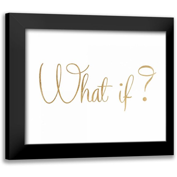 Amori, Miyo 14x12 Black Modern Framed Museum Art Print Titled - What If?