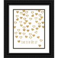 thumbnail image 1 of Amori, Miyo 15x18 Black Ornate Wood Framed with Double Matting Museum Art Print Titled - Love Is in the Air, 1 of 4