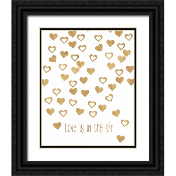 Amori, Miyo 15x18 Black Ornate Wood Framed with Double Matting Museum Art Print Titled - Love Is in the Air