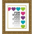 thumbnail image 1 of Amori, Miyo 20x24 Gold Ornate Wood Framed with Double Matting Museum Art Print Titled - For Ever and Ever, 1 of 4