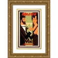 thumbnail image 1 of Amoro, H. 12x18 Gold Ornate Wood Framed with Double Matting Museum Art Print Titled - Anjou Vins, 1 of 4