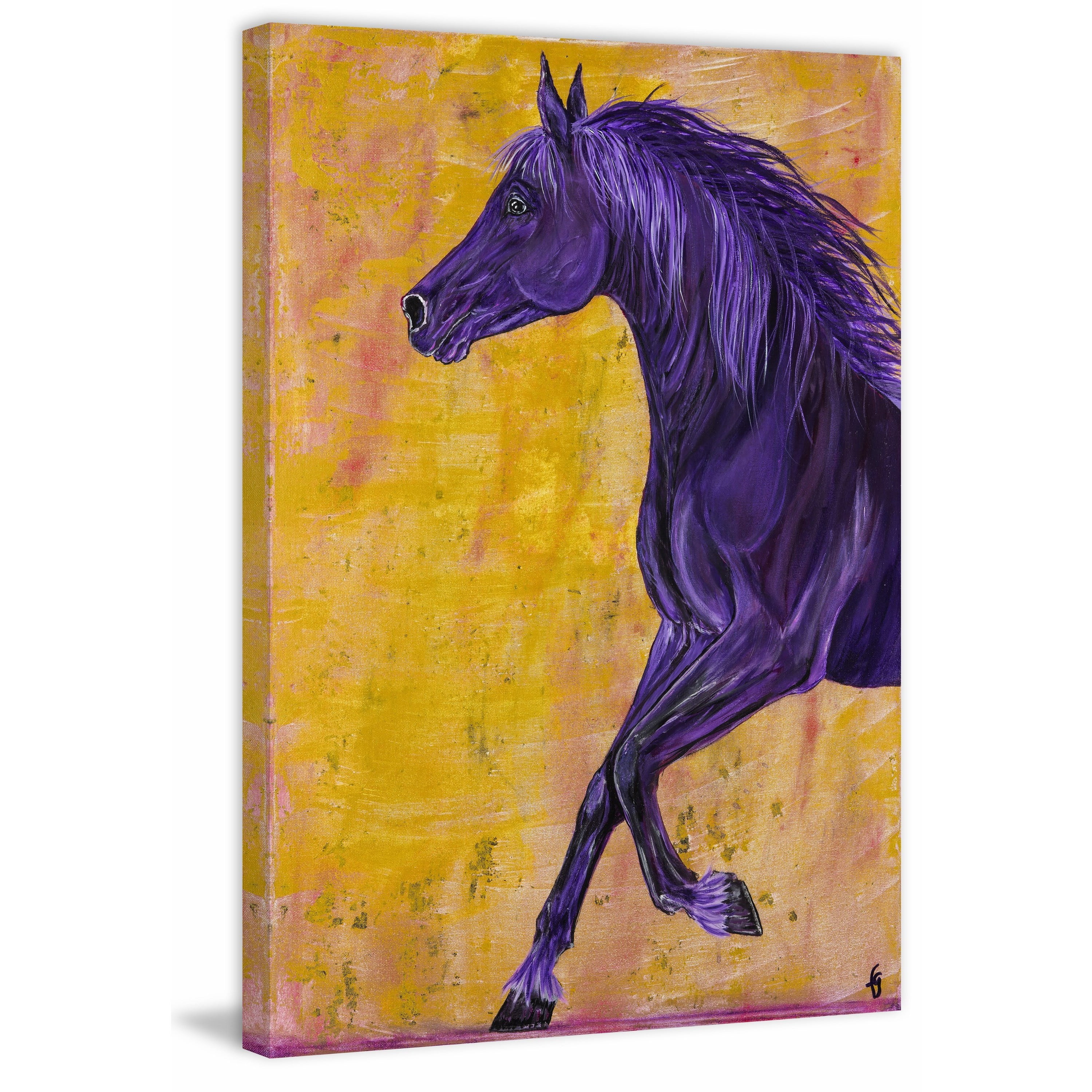 "Amoroso Arabian Horse" Painting Print on Wrapped Canvas