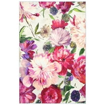 Amoroso B, 5'x8' Hand Washable Flowers Art Area Rug