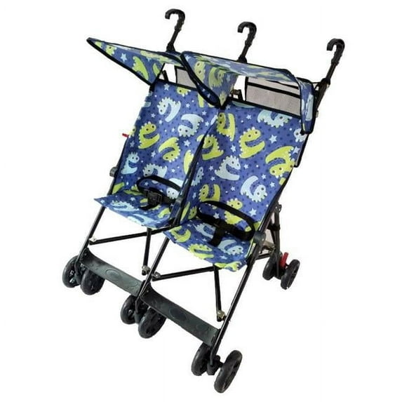 Amoroso Umbrella Side by Side Stroller, Blue