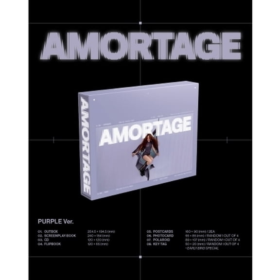 Jisoo - Amortage - Random Cover - incl. Screenplay Book, Flipbook, 2 Postcards, Photocard + Polaroid - Music & Performance - CD