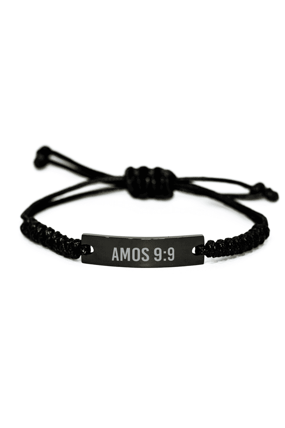 Amos 9 9 Bracelet Amos 9:9 Gift Bible Verse Scripture Stainless Steel Bracelet