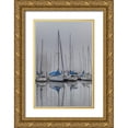 thumbnail image 1 of Amos, Andy 11x14 Gold Ornate Wood Framed with Double Matting Museum Art Print Titled - Sailing Boats, 1 of 4