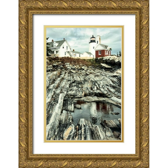 Amos, Andy 17x24 Gold Ornate Wood Framed with Double Matting Museum Art Print Titled - Harbor Land
