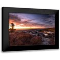 thumbnail image 1 of Amos, Andy 18x13 Black Modern Framed Museum Art Print Titled - Sunrise in Fall III, 1 of 5