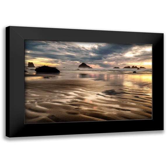 Amos, Andy 24x17 Black Modern Framed Museum Art Print Titled - Pacific Low Tide