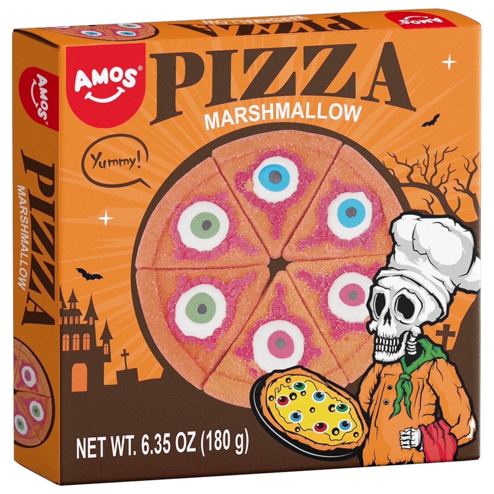 Walmart discounts of Walmart Black Friday Deals 2025 AMOS Cotton Candy Halloween Pizza, Eyeballs Candy for Party, Gluten-Free, 6 Count, 6.35 oz