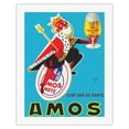 thumbnail image 1 of Amos Pils Beer - 100 Years of Health - Gambrinus King of Beer - Vintage Advertising Poster by Raymond Gay c.1960 - Fine Art Rolled Canvas Print 20in x 26in, 1 of 4