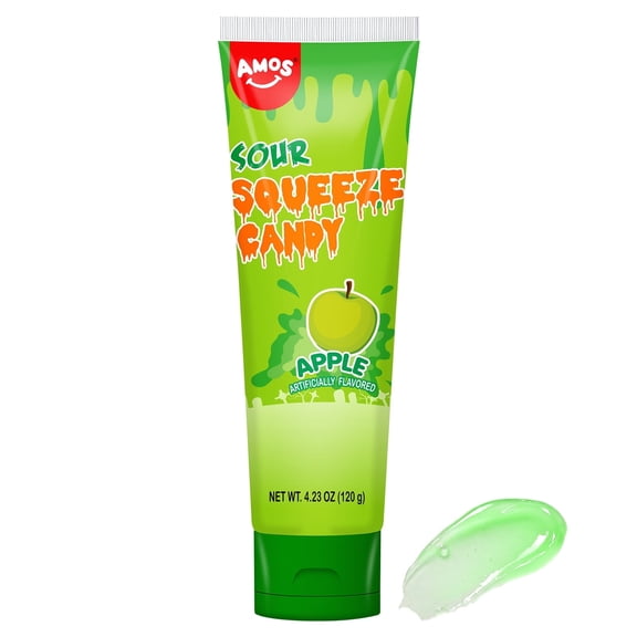 Amos Sour Liquid Candy Sour Squeeze Candy, Variety Candy Packs Mixed Flavor 4.23 oz(1 Pack)
