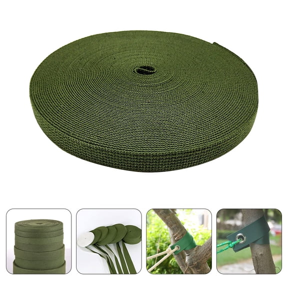 Amosfun 1 Roll Heavy Duty Tree Tie Dark Adjustable Tightness Garden Use