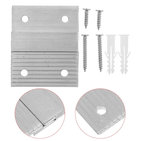 Amosfun 1 Set Adjustable French Cleat Hanger Silver Z Mounting Bracket For Secure Hanging Of Frames And Paintings