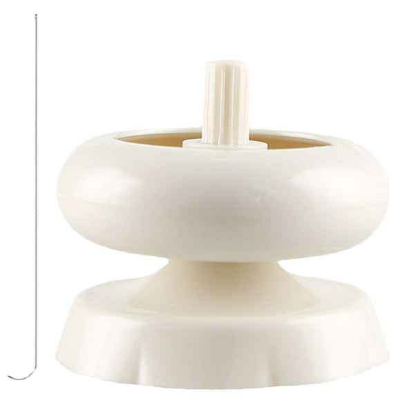 Amosfun Plastic Bead Spinner Beige DIY Jewelry Making Tool for Decor 1Set