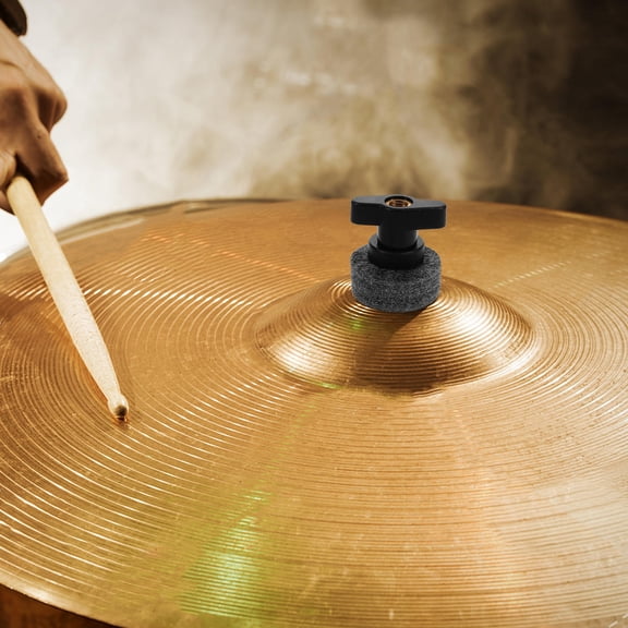 Amosfun 1Set Adjustable Drum Cymbal Mount Bracket with Shock Absorbing Felt for Secure Setup