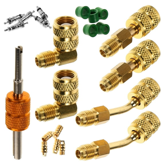 Amosfun 1 Set Hvac Systems Parts Mini Split Gauge Adapter Copper Alloy Wrench Tooling For Maintenance and Repair