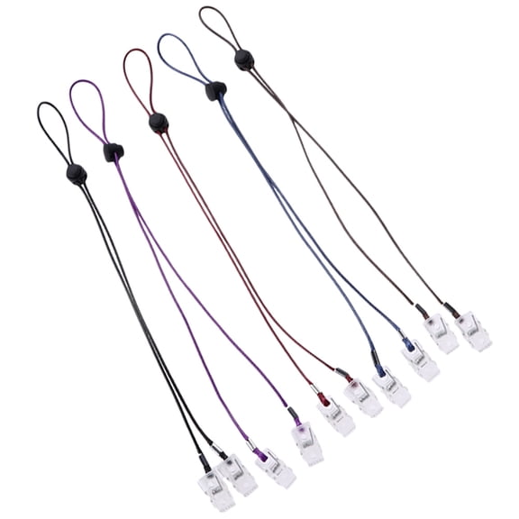 Amosfun Adjustable Napkin Clips Assorted Colors Portable and Eco-Friendly 1Set