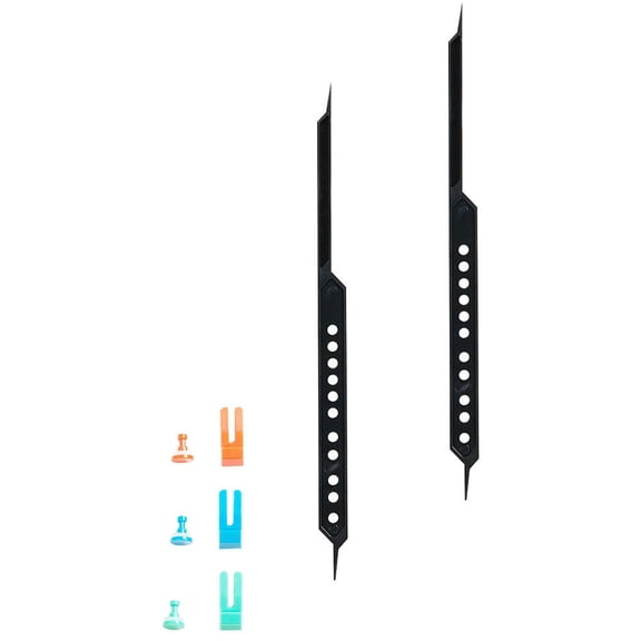 Amosfun 1 Set of Architect Scale Ruler Black Plastic for Designers and Architects