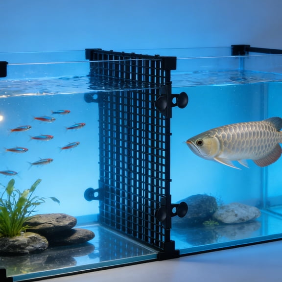 Amosfun 1 Set of Fish Tank Isolation Plate Black Plastic Divider Set for Fish Owners Accessories