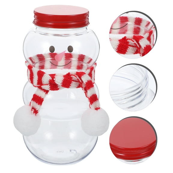 Amosfun Safe Multi Pet Snowman Drinking Bottles with Spill-Proof Lids 10Sets