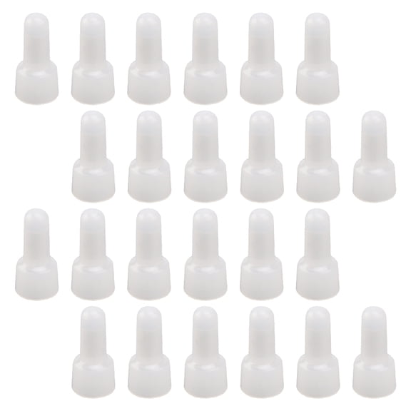 Amosfun 1000Pcs Nylon Wire Crimp Connector White Closed End Caps for Secure Electrical Connections