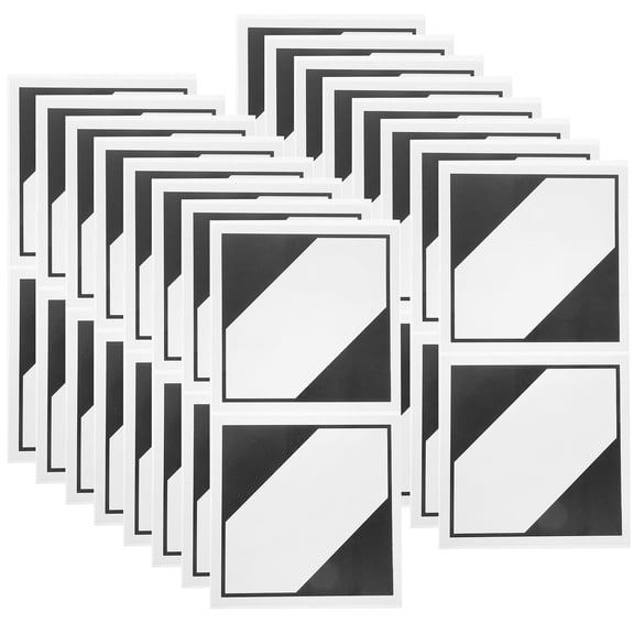 Amosfun 100Pcs Adhesive Transport Labels for Shipping with Quantity Signs and Multiuse Durability