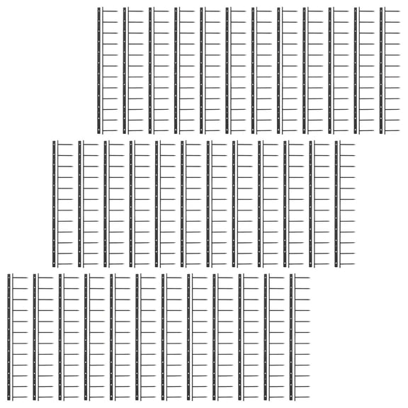 Amosfun 100Pcs Black Long Binding Spines with 12 Tooth Design for Secure Document Binding