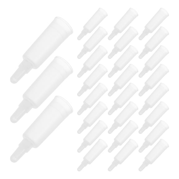 Amosfun 100Pcs Clear Plastic Ampoule Dropper Caps with Soft Tips for Lab Bottles Resealable and Easy to Use