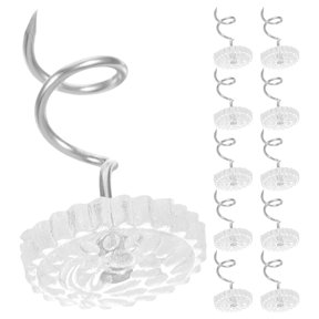 Amosfun 100Pcs Decorative Spiral Sofa Tacks Practical Metal Nails for Handmade