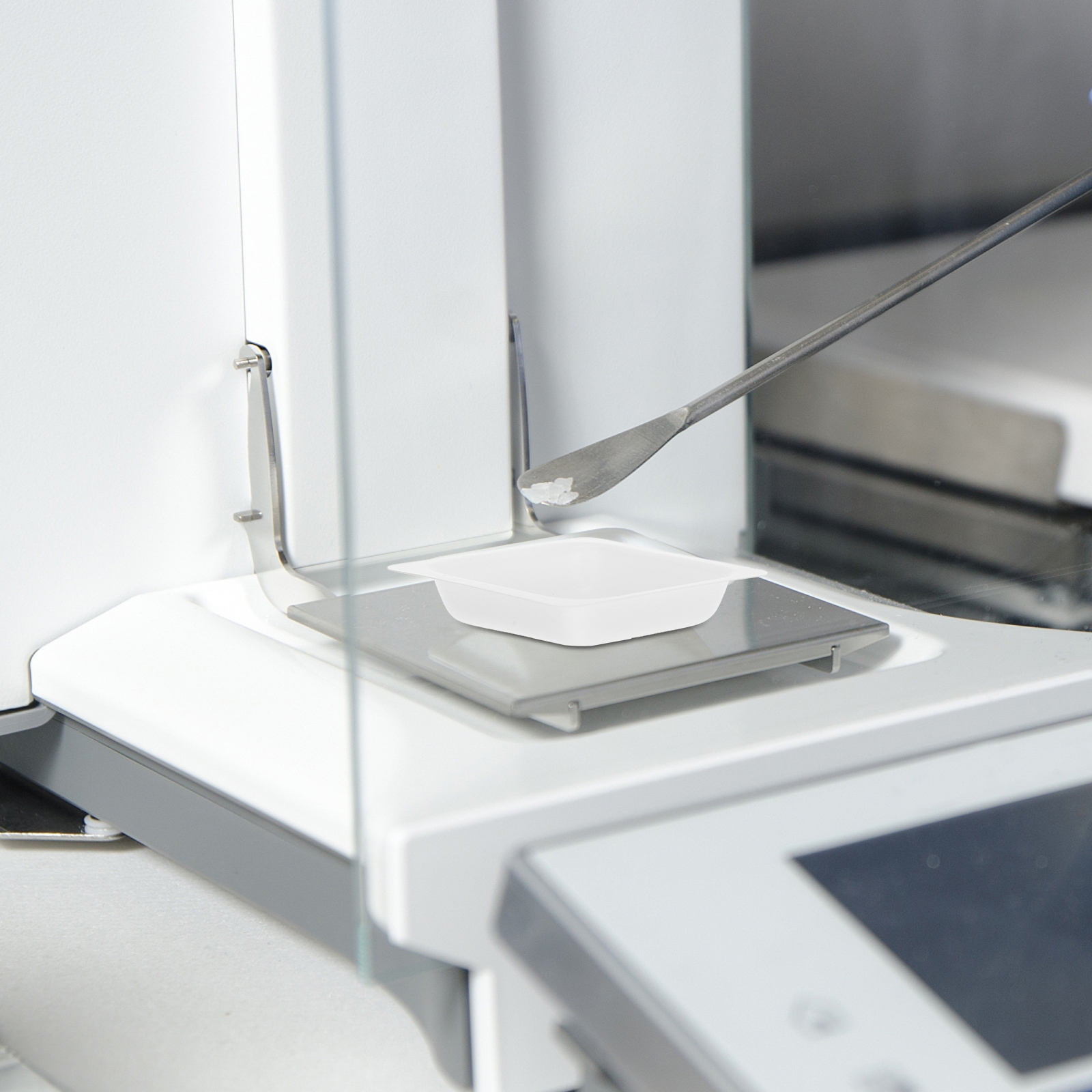 Measuring Trays Amosfun White Plastic Weighing Trays Durable for Lab Precise Weighing ...