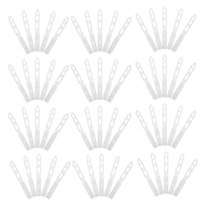 Amosfun 100Pcs Plastic Hair Clips with Teeth for DIY Crafting and Secure Hairpin Use