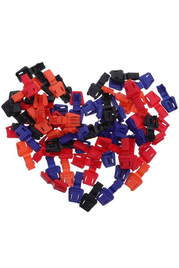 100 Pieces Assorted Color Plastic Shoe Lace Tips with Anti- Design for Boots, Drawstrings, Backpacks and More