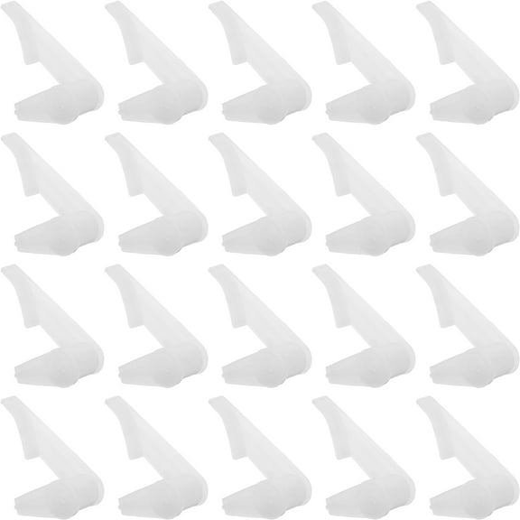 Amosfun 100Sets Ceiling Lights Fixed Clips Transparent Plastic Buckles for Secure Lamp Shade Attachment
