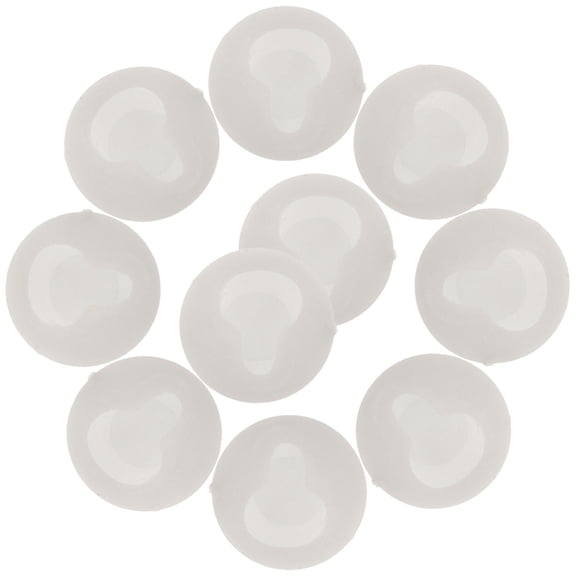 Amosfun 100pcs Keyhole Hanging Bracket For Shelves And Decorative Plates Plastic White