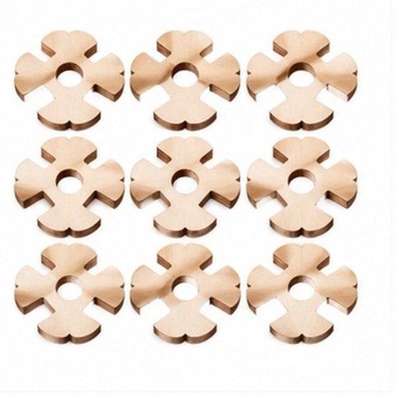 Amosfun 100pcs Removable Wooden Pom Buttons for Hats, DIY Craft Fasteners
