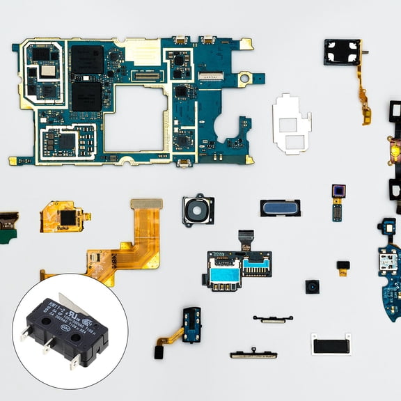 Amosfun 10Pcs Black Microswitch Plastic with High Performance for Home Use