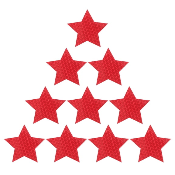 Amosfun 10Pcs Red Reflective Tape Stickers for Car Exterior Collision Warning Night Visibility