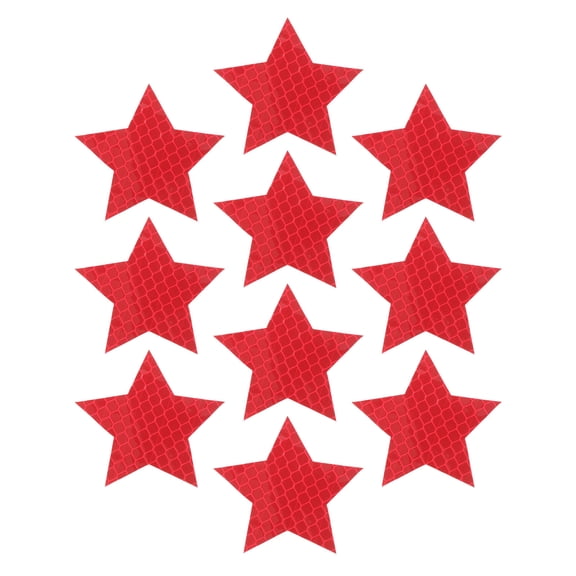 Amosfun 10Pcs Red Reflective Tape Stickers for Car Exterior Collision Warning Night Visibility