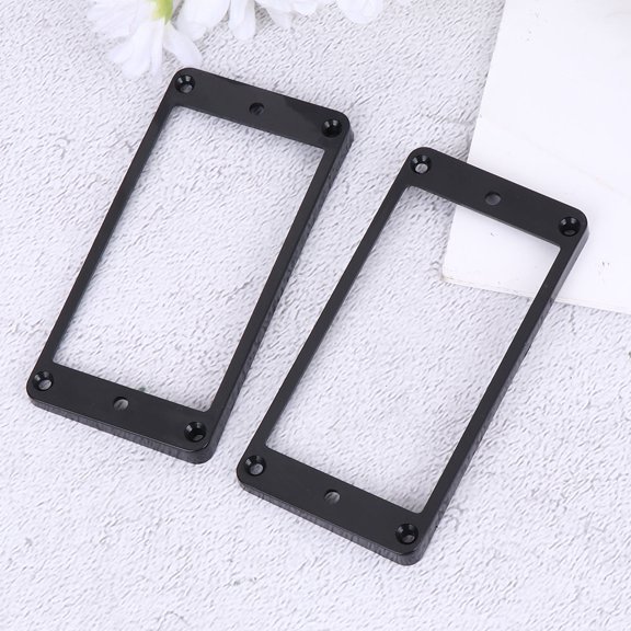 Amosfun 10Pcs Black Plastic Pickup Frame Guitar Supplies for Humbacker Mounts Easy Installation