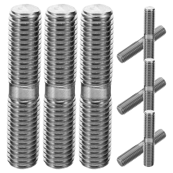 Amosfun 10Pcs Dual Heads Stainless Steel Bolt Fine Rod Design Replaceable Wheel Conversion Bolt