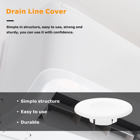 Amosfun 10Pcs Hand Rail Base Trim Cover White Plastic for Air Conditioner Hole Decoration