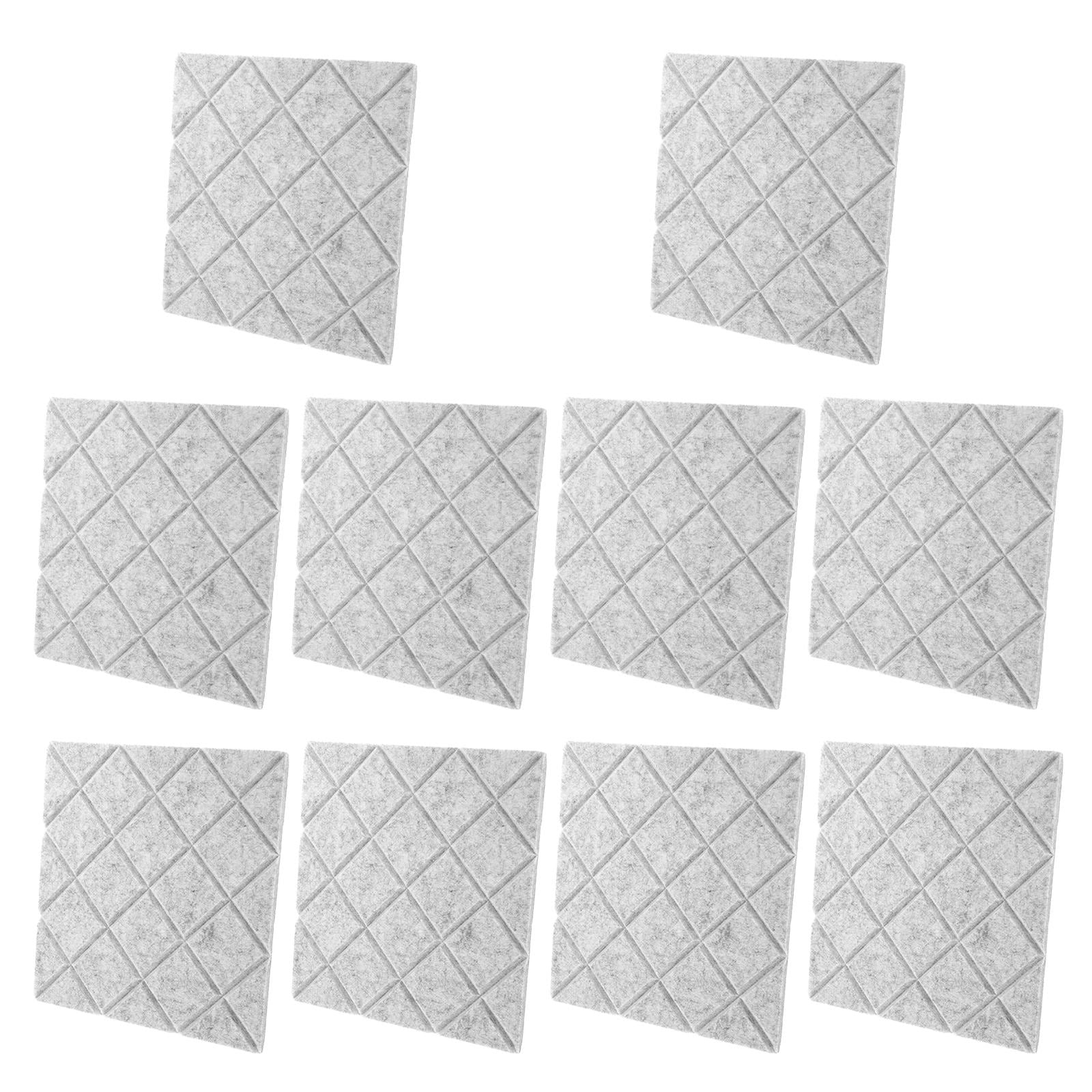 Amosfun Sound Absorbing Panels Light Grey Durable
