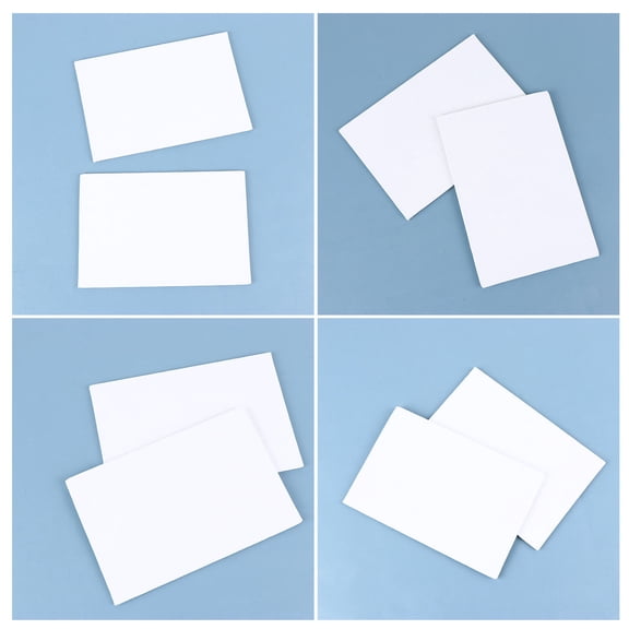 Amosfun 10Pcs White Artist Drawing Boards Thicken Panels for Oil Acrylic and Tempera Painting