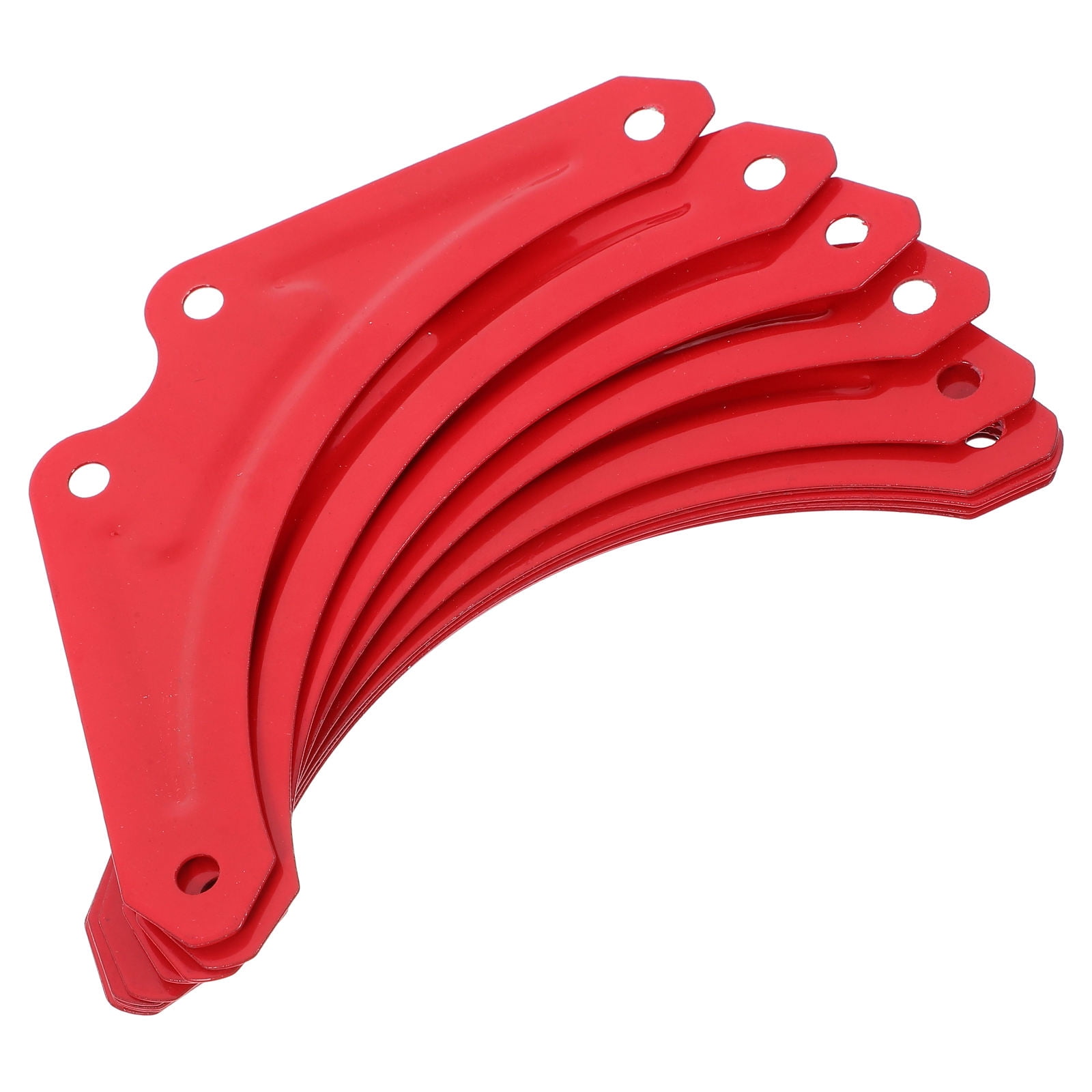 Step Ladder Guide Brackets Amosfun 10Pcs Iron Fixed Angle Ladder Brackets Red Triangle ...