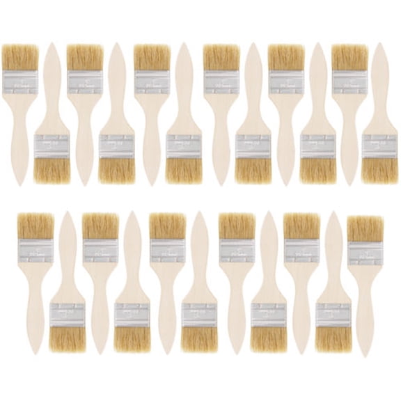 Amosfun 10-Piece Multi-Color Wood Handle Paint Brushes Set for Craft Projects, Adhesive Application and Artistic Use