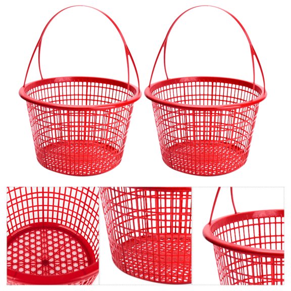 Amosfun 10pcs Basket Durable Multipurpose for Home Shop Easy Carrying 8.7*8.3*5.5in